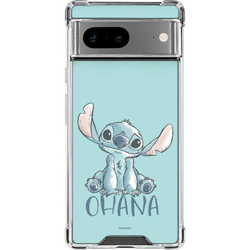 Disney Lilo and Stitch Ohana Google Pixel 8 Clear Case